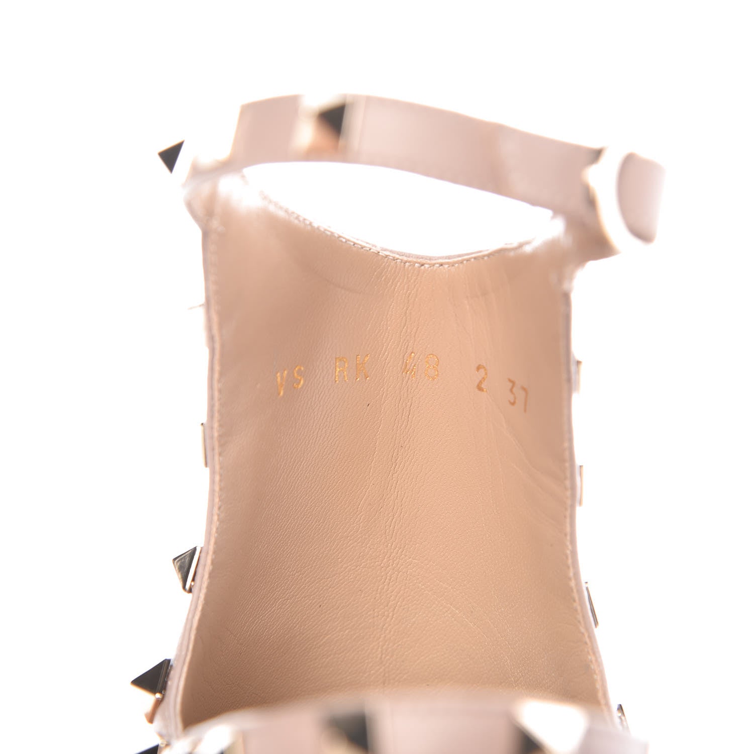 Valentino Garavani Calfskin Rockstud Open Back Ankle Booties 37 Black 8 of 9