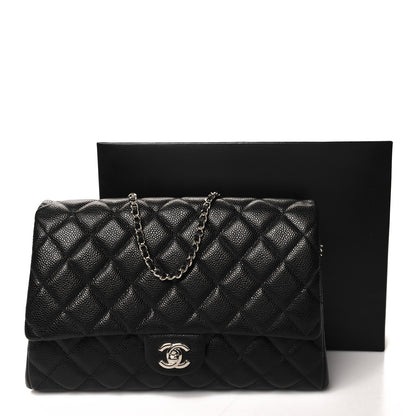 Chanel Caviar Quilted Clutch With Chain Flap Black 11 of 11