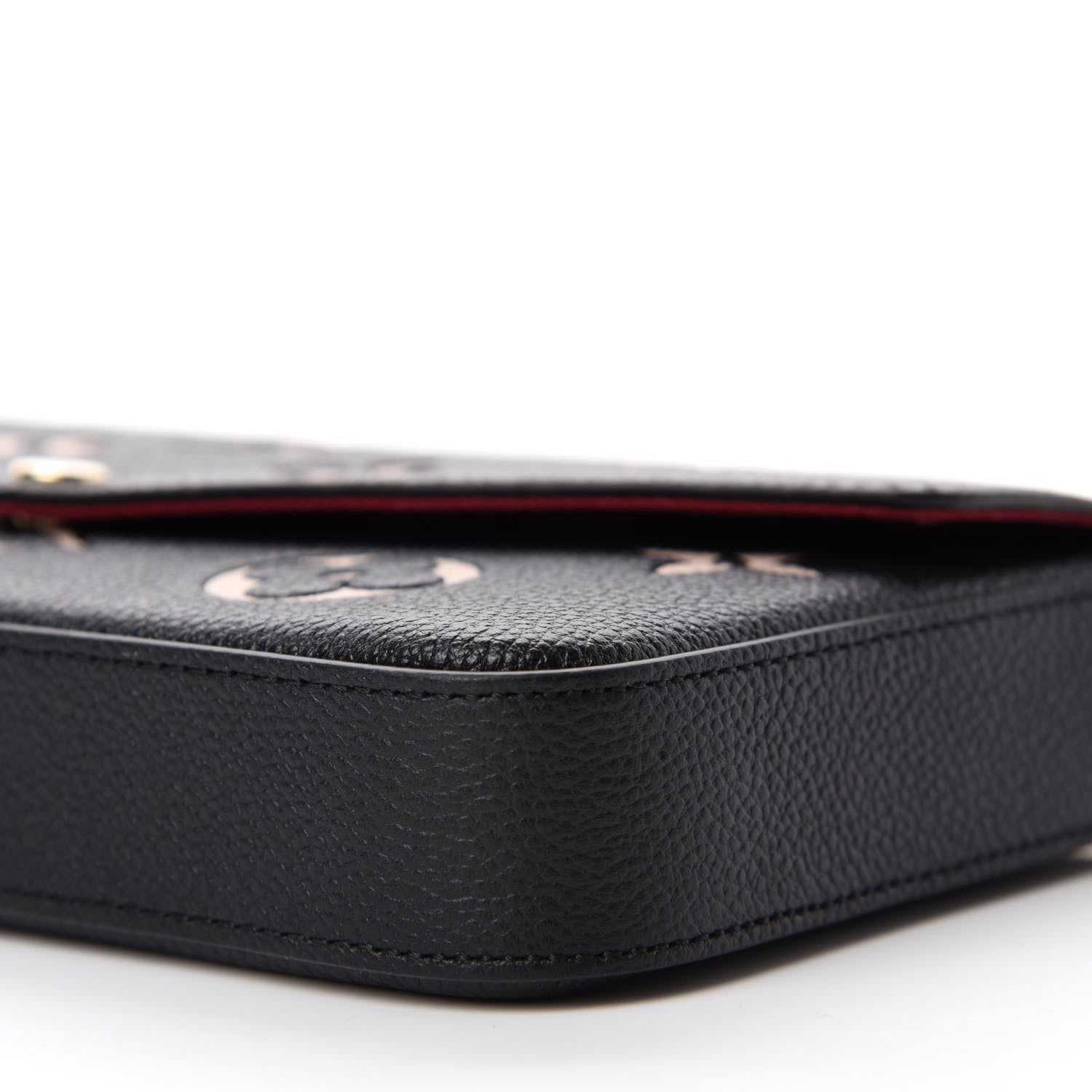 Louis Vuitton Empreinte Monogram Giant Felicie Pochette Black Beige 7 of 11