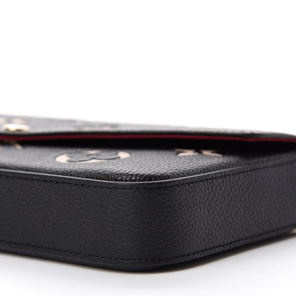 Louis Vuitton Empreinte Monogram Giant Felicie Pochette Black Beige 7 of 11