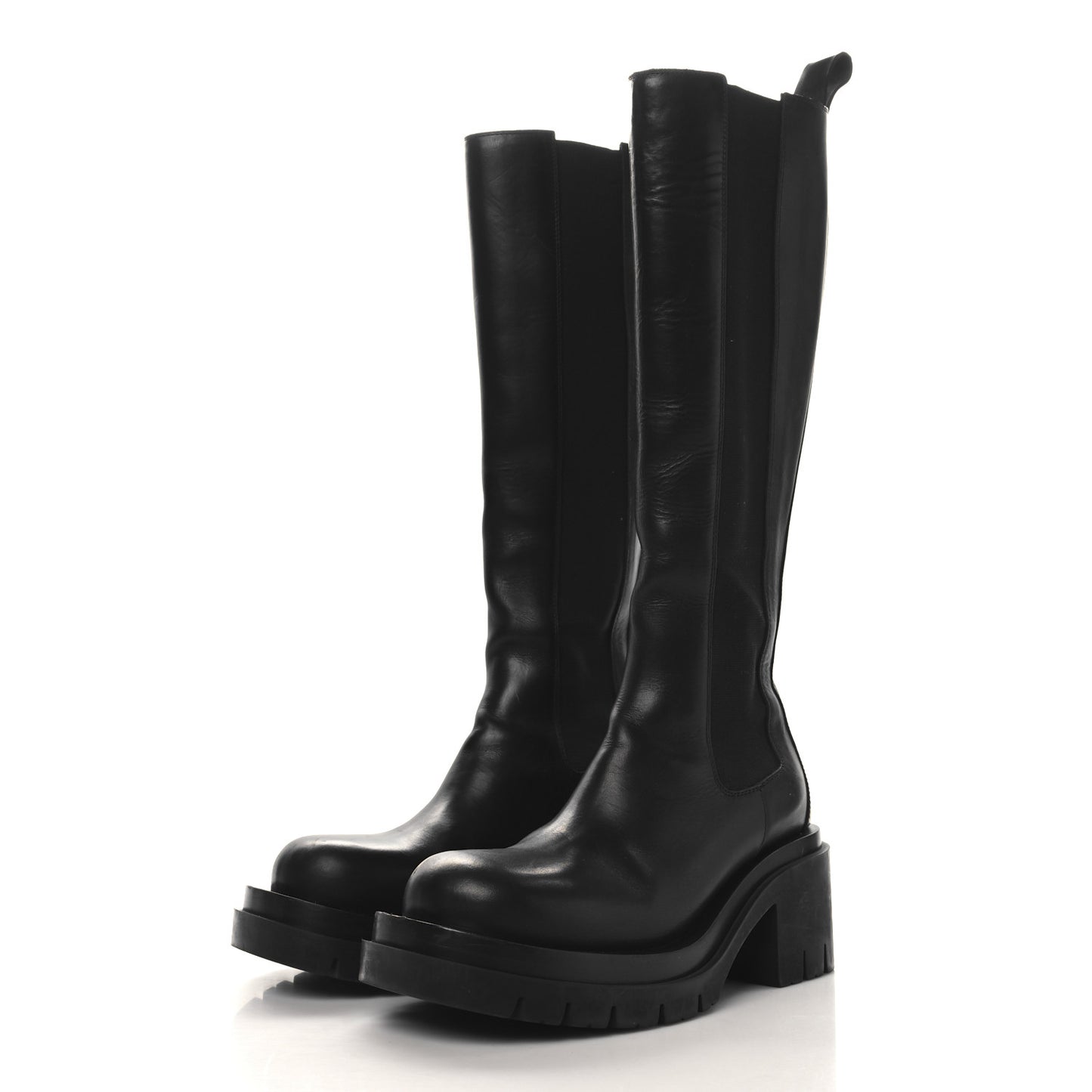 Calfskin The Lug Chelsea 30/70mm Tall Boots 37.5 Black