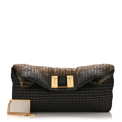 Louis Vuitton Jacquard Quilted Monogram Altair Clutch Bronze 3 of 11