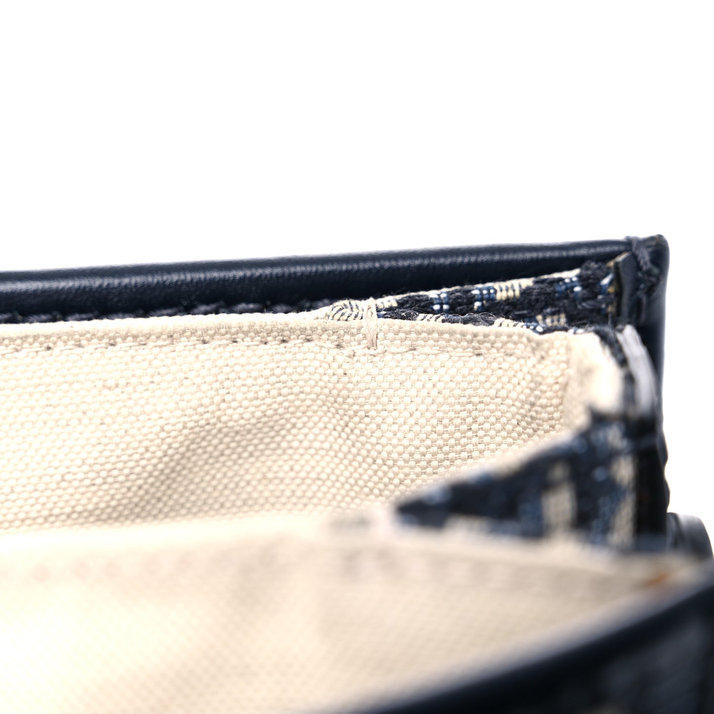 Oblique Square DiorAddict Flap Navy Blue
