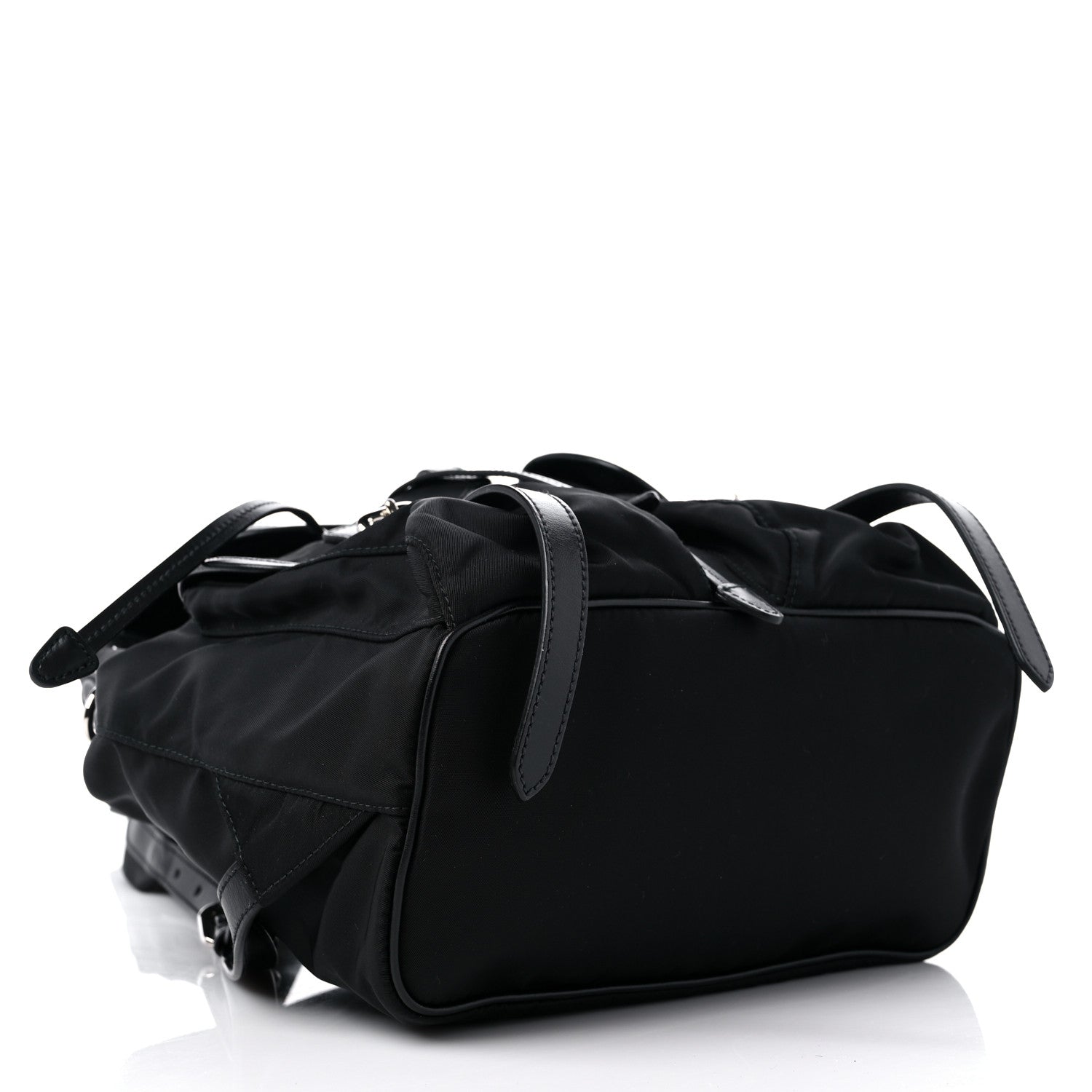 Prada Tessuto Nylon Saffiano Small Backpack Black 4 of 9