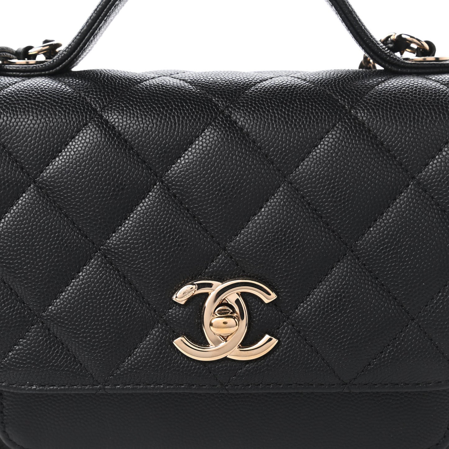 Caviar Quilted Small Business Affinity Flap Black