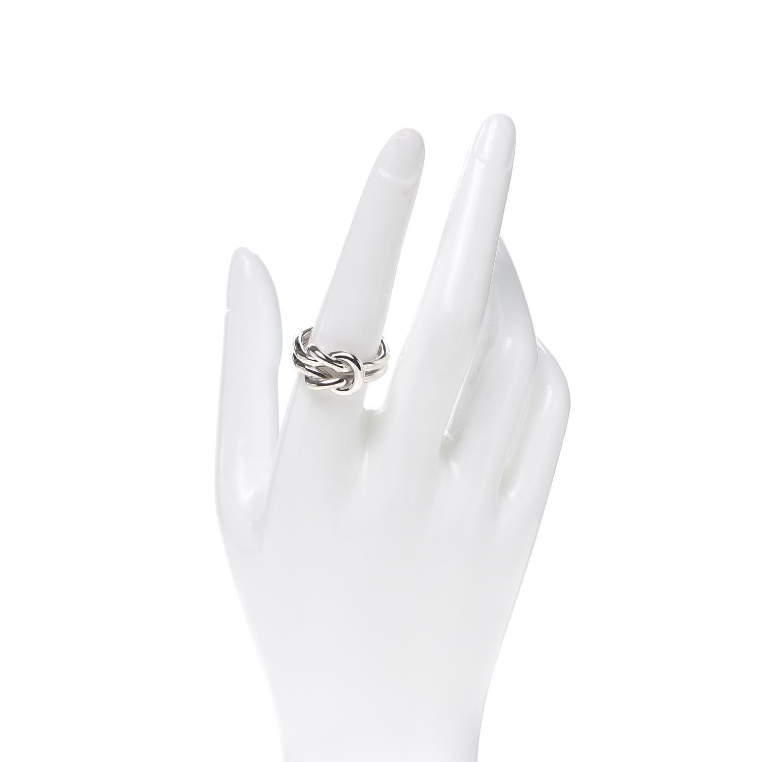Gucci Sterling Silver Knot Ring 58 8.25 2 of 4