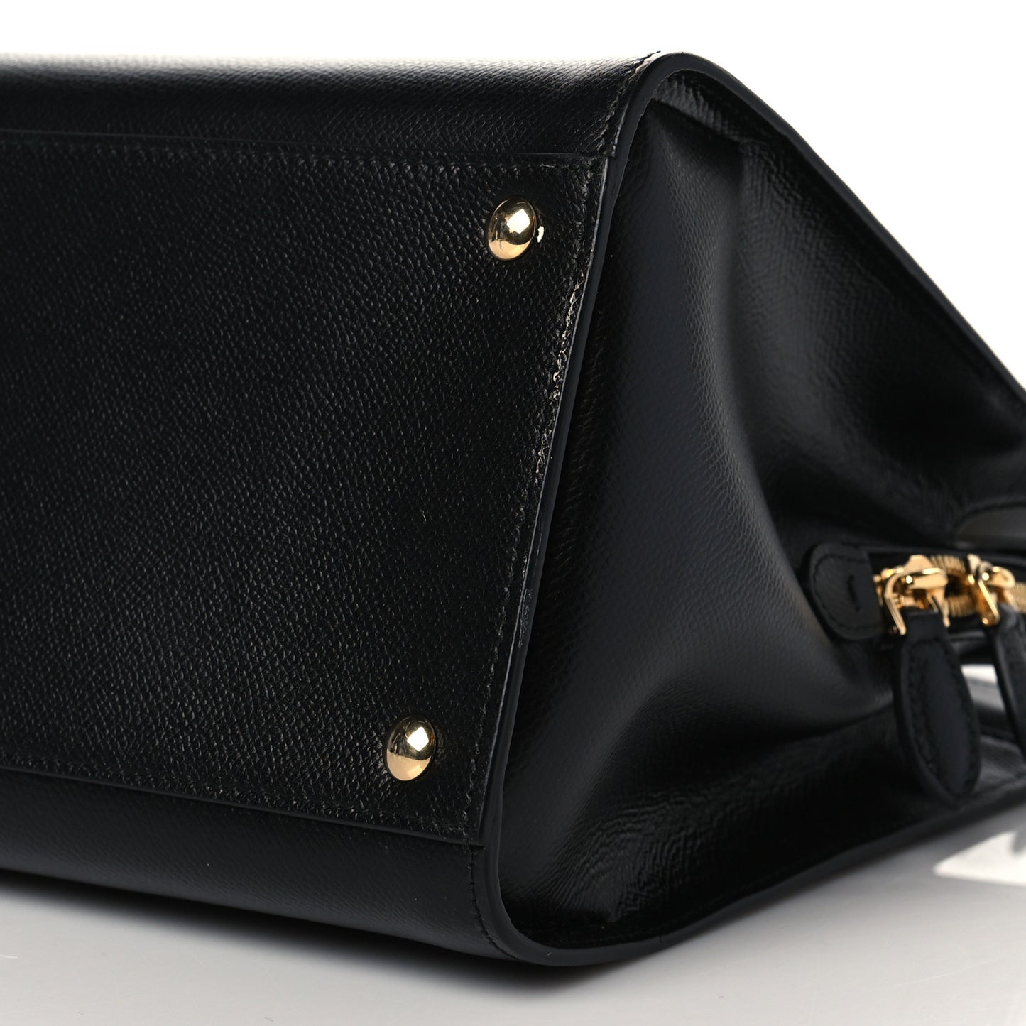 Hammered Calfskin Today Satchel Black