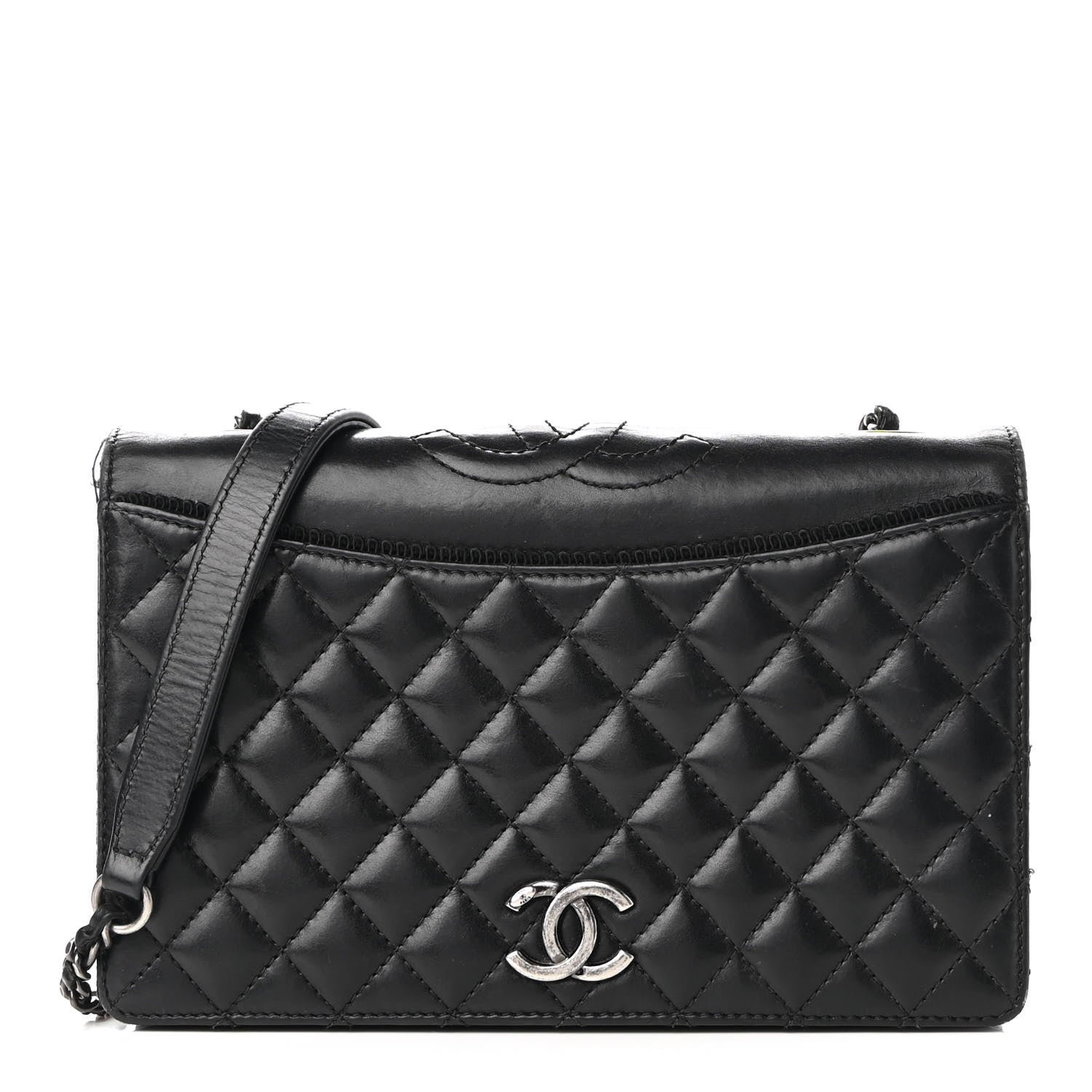 Chanel Calfskin Quilted Small Ballerine Flap Black 1 of 10
