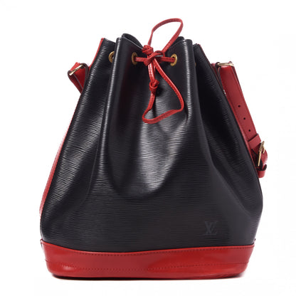 Louis Vuitton Epi Bi-Color Noe Castillan Red Black 1 of 9