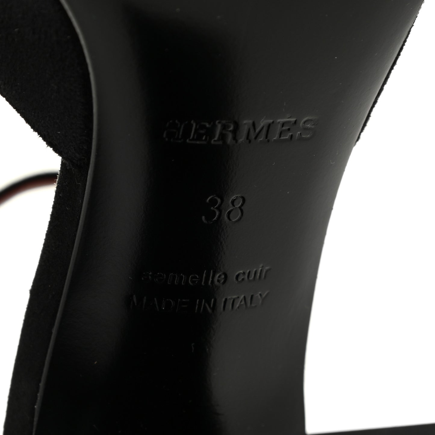 Suede Goatskin Baby 90 Pump 38 Black