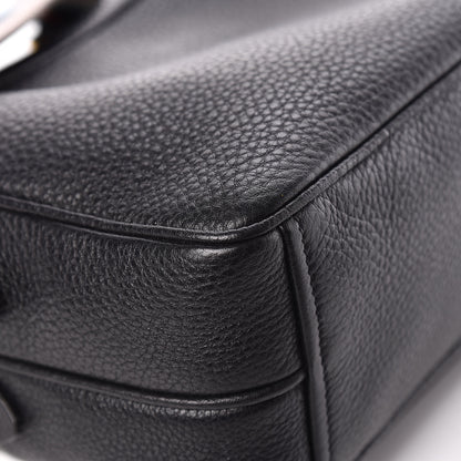 Prada Vitello Daino Medium Double Zip Shoulder Bag Black 16 of 17