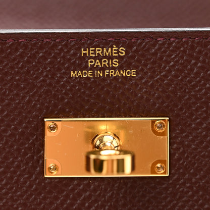 Hermes Epsom Kelly Wallet To Go Bordeaux 7 of 11