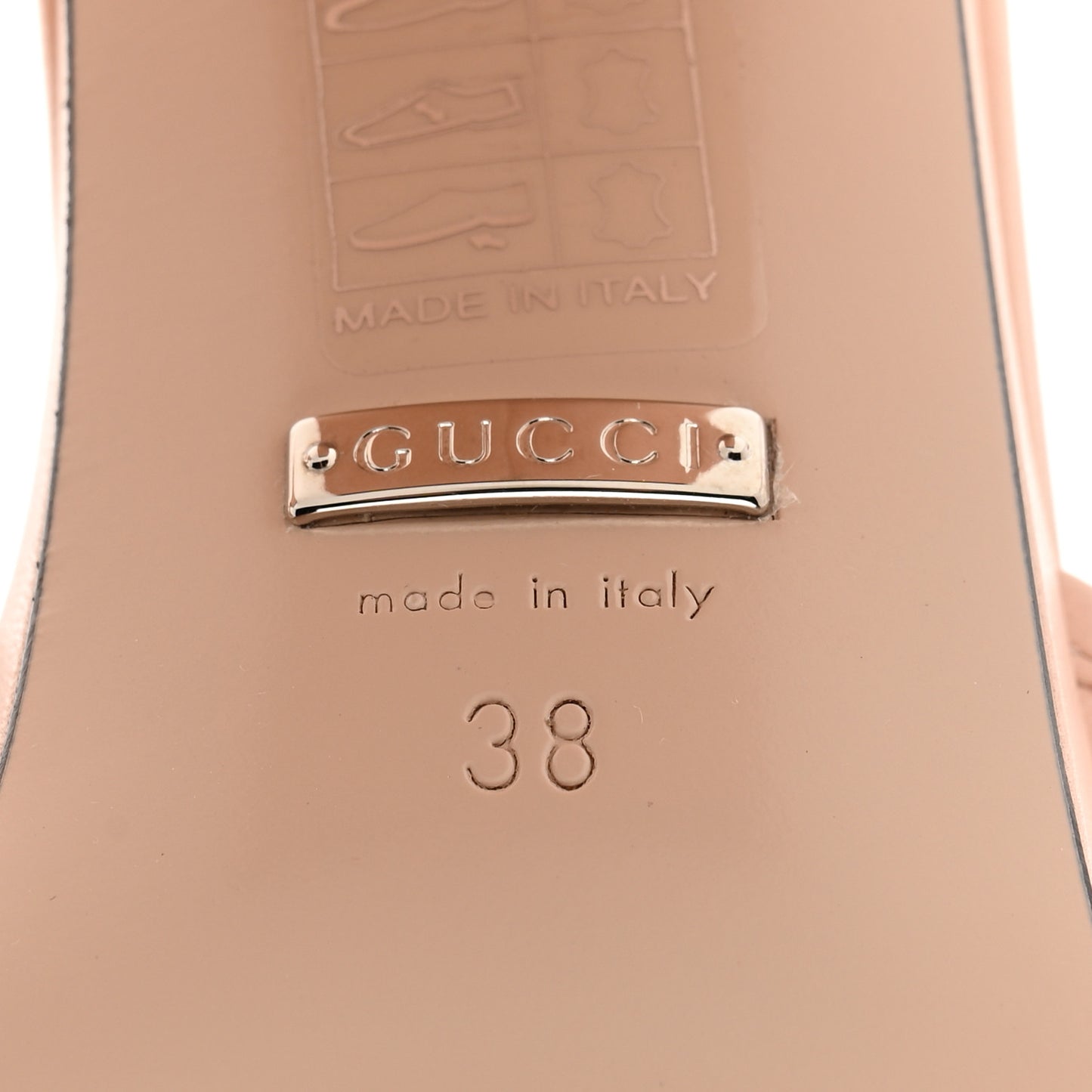 Malaga Kid Interlocking G Studs 25/85mm Platform Sandals 38 Perfect Pink