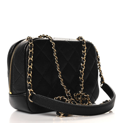 Chanel Caviar Quilted CC Vanity Case Black 3 of 10