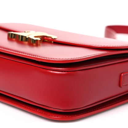 Celine Shiny Calfskin Medium Triomphe Red Red 11 of 11