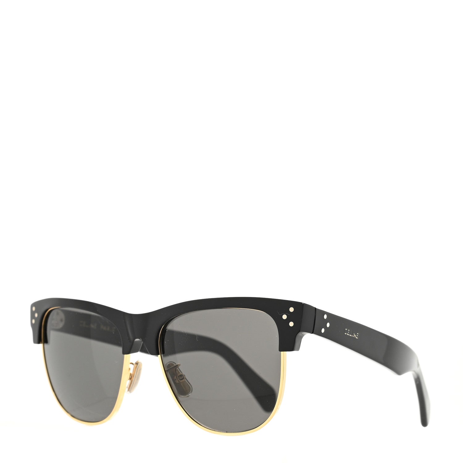 Celine Acetate Cat Eye Sunglasses CL40103U Black Gold 1 of 8