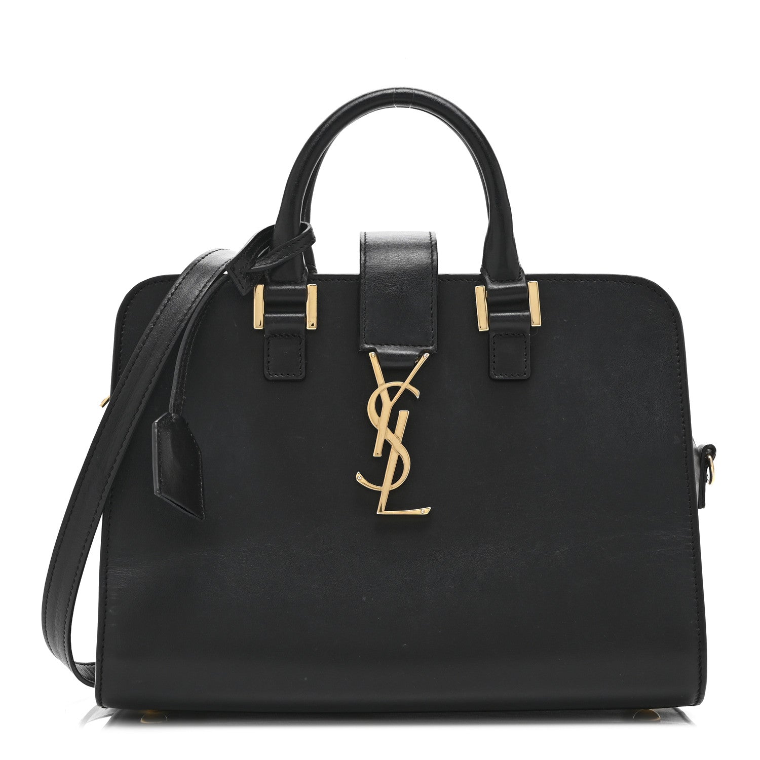 Saint Laurent Calfskin Monogram Baby Cabas Black 1 of 11