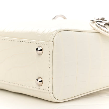 Christian Dior Alligator Mini Lady Dior White 10 of 10