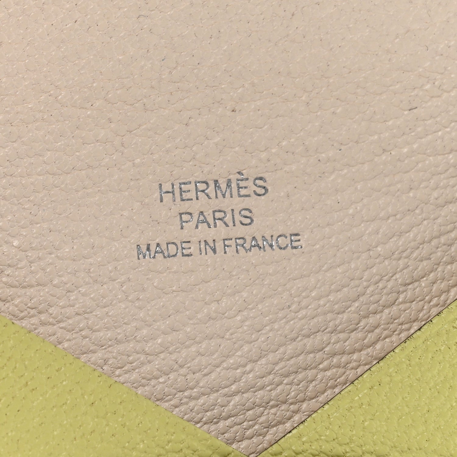 Hermes Chevre Mysore Verso Calvi Card Case Jaune Bourgeon Nata 6 of 8