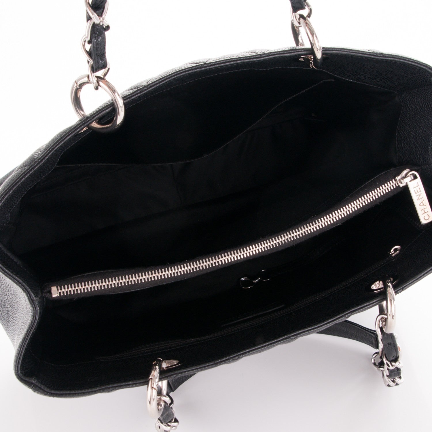 Chanel Caviar Quilted Grand Shopping Tote GST Black 5 of 9