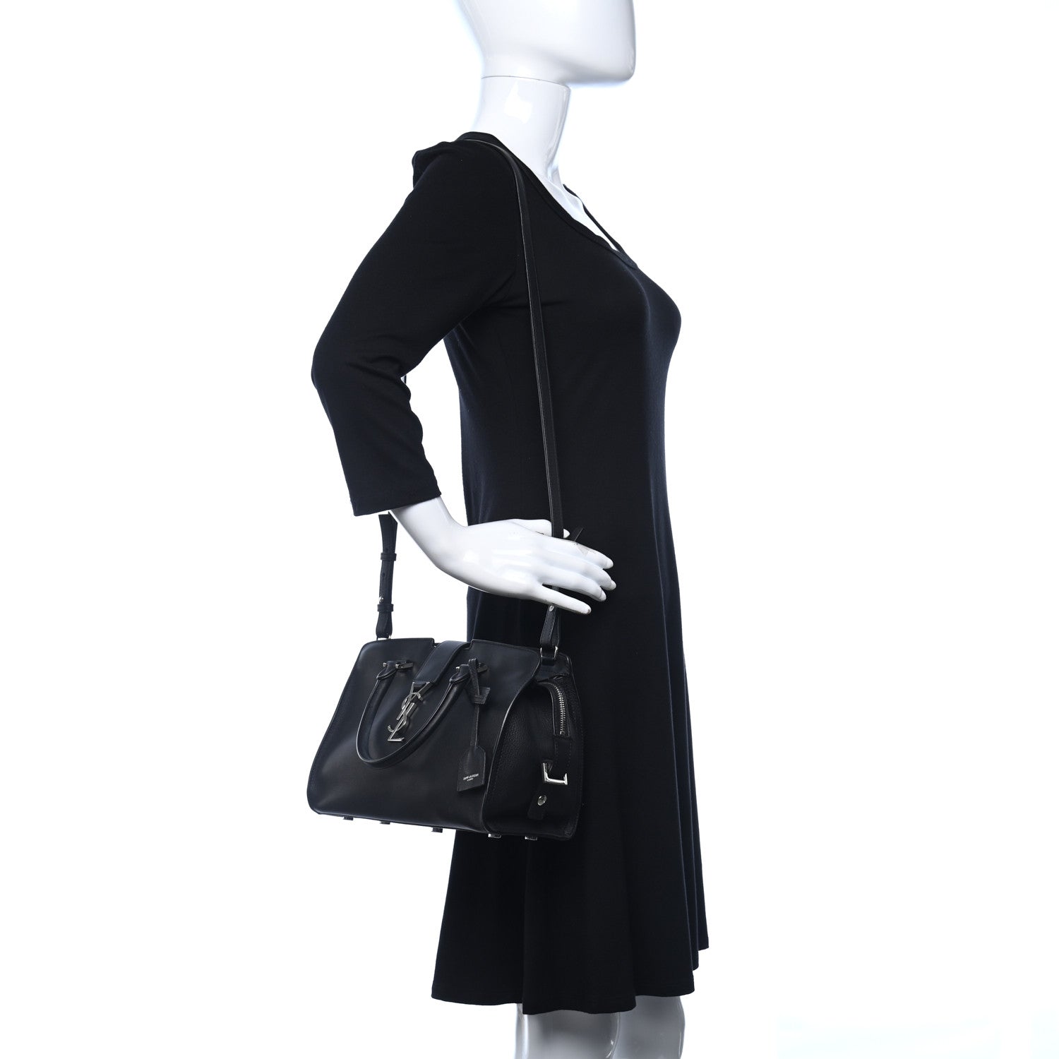 Saint Laurent Calfskin Small Classic Y Cabas Black 2 of 10