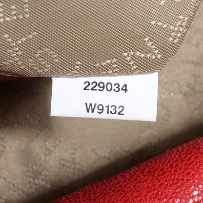 Stella McCartney Faux Leather Shaggy Deer Falabella Small Tote Cherry 10 of 11
