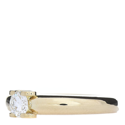 Cartier 18K Yellow Gold Diamond C De Solitaire Ring 49 5 3 of 6