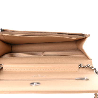 Chanel Caviar Quilted Wallet On Chain WOC Beige 5 of 11