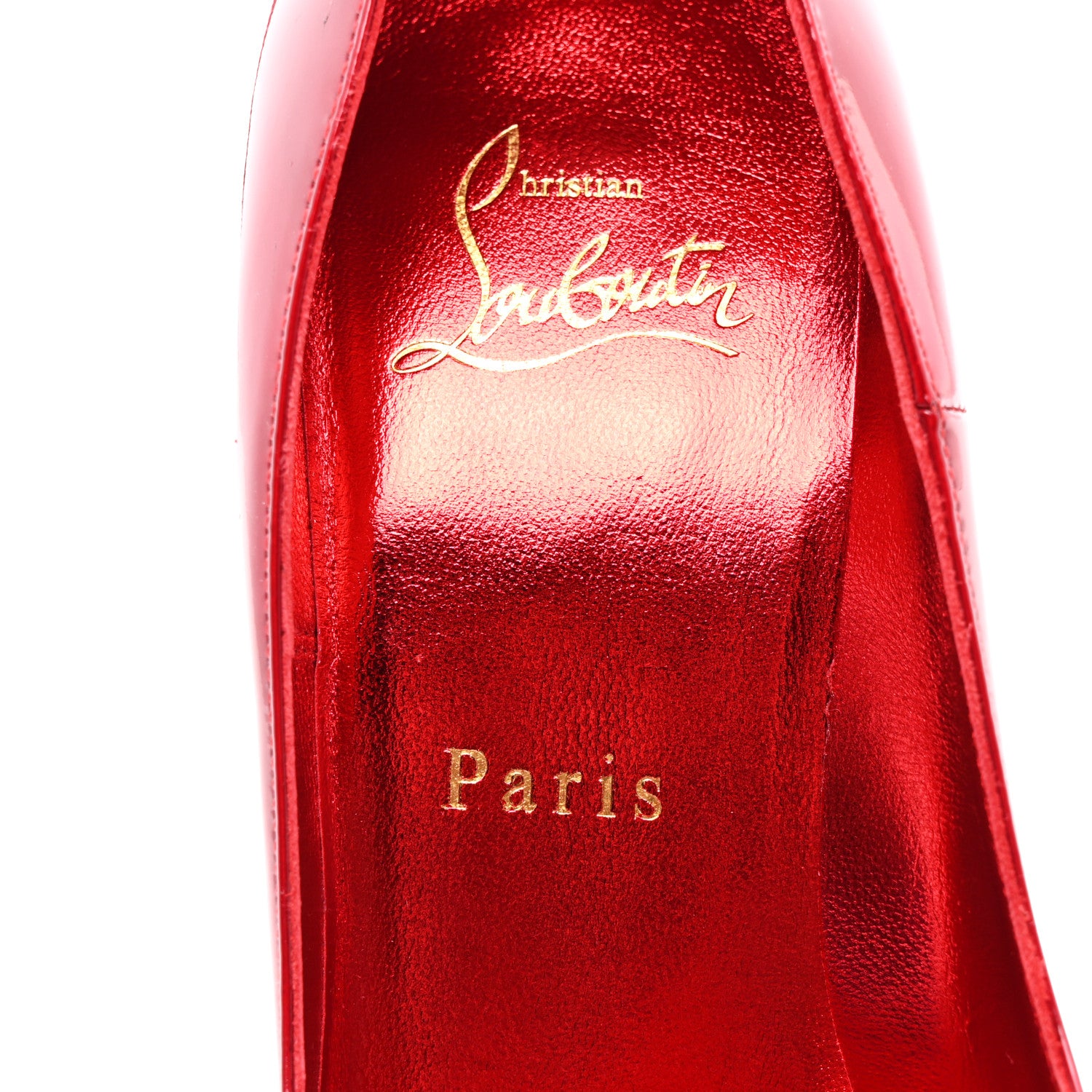 Christian Louboutin Metallic Patent Psychic So Kate 120 Pumps 35.5 Loubi 7 of 8