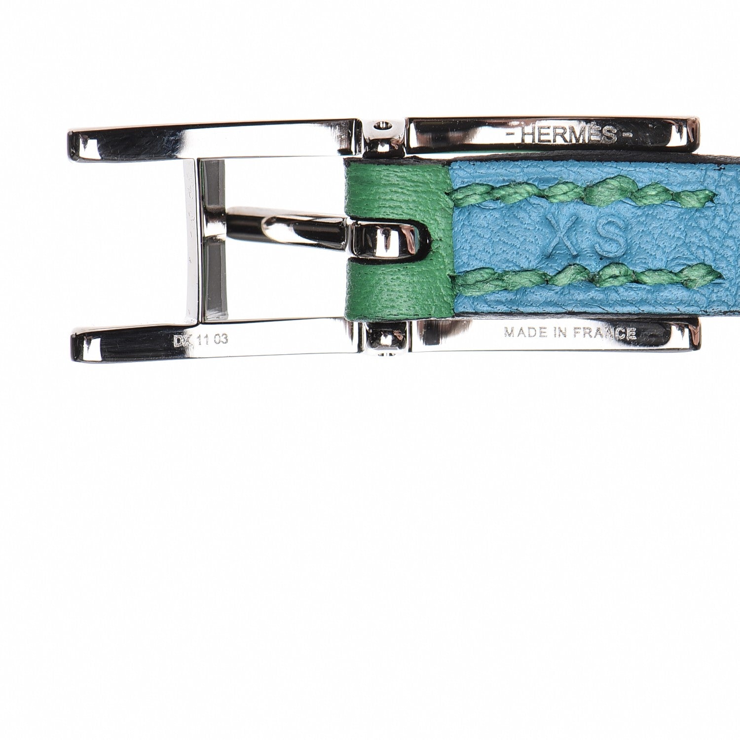 Hermes Swift Behapi Double Tour Bracelet XS Bambou Turquoise 4 of 7