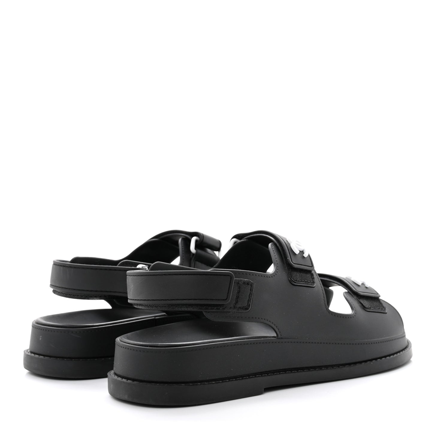 Rubber CC Dad Sandals 37 Black