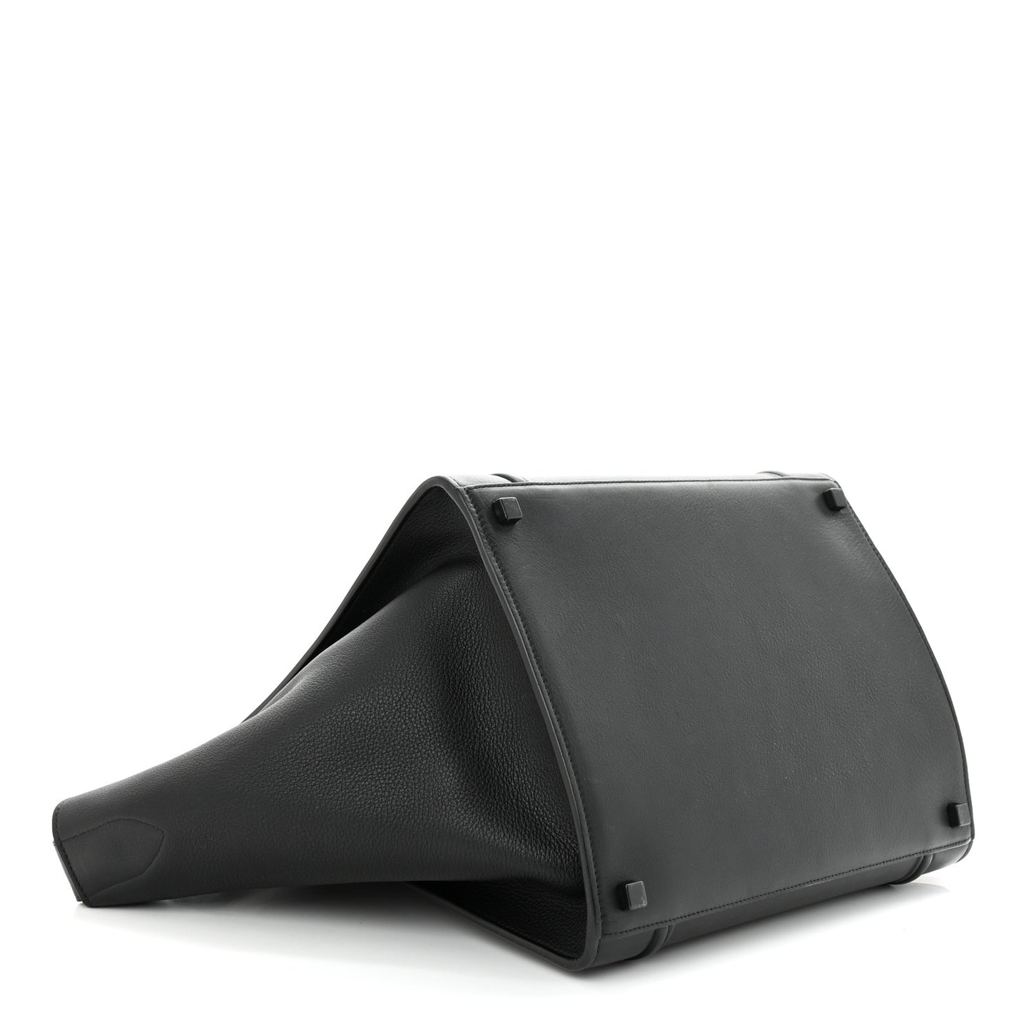 Smooth Calfskin Medium Phantom Luggage Black