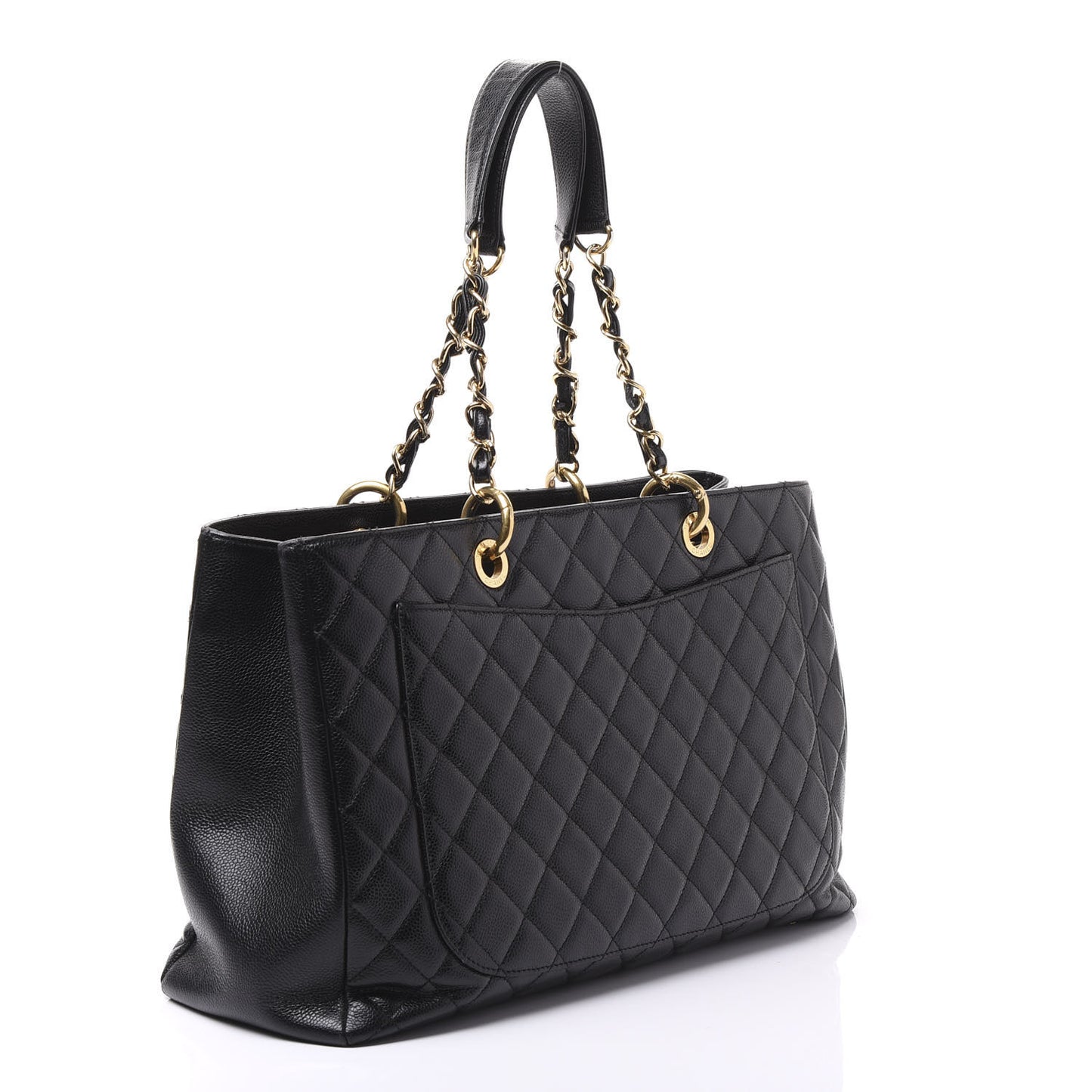 Caviar Quilted XL Grand Shopping Tote GST Black