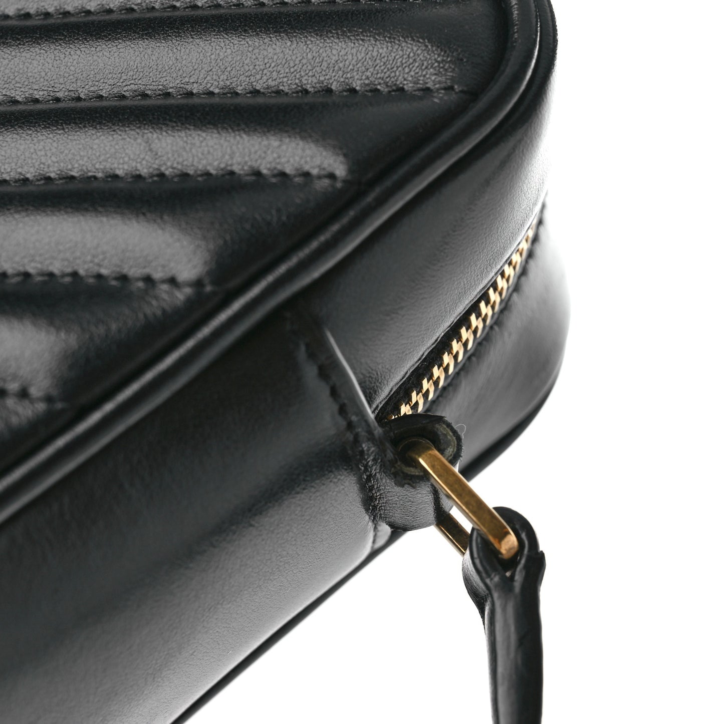 Calfskin Matelasse Monogram Lou Camera Bag Black