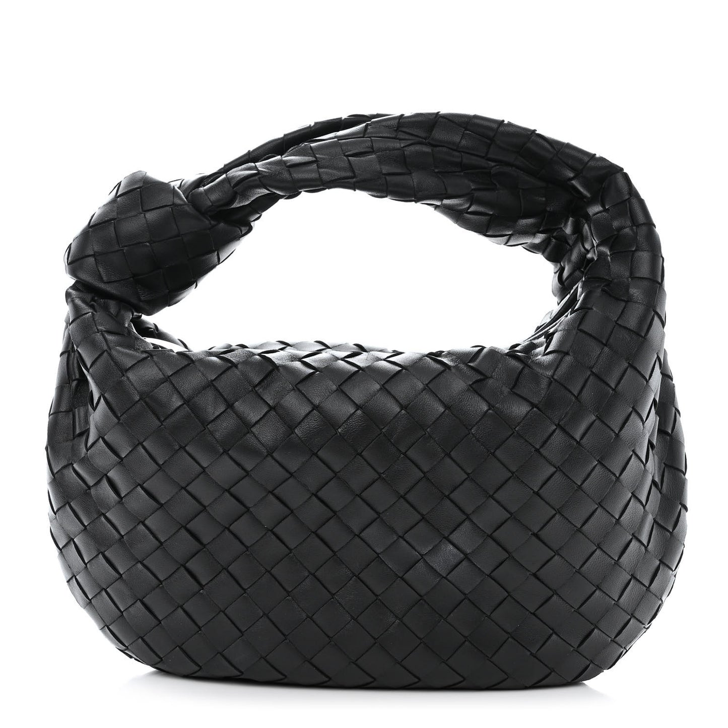 Nappa Intrecciato Teen Jodie Hobo Black