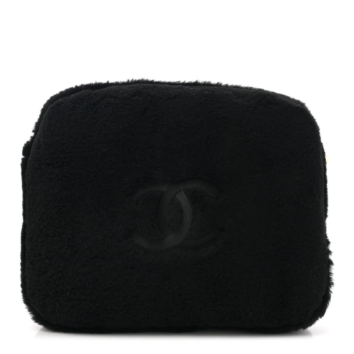 Shearling CC Flat Mules 39 Black