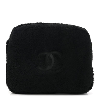 Chanel Shearling CC Flat Mules 39 Black 10 of 16