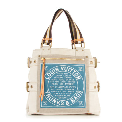 Louis Vuitton Toile Globe Shopper Cabas MM Blue 1 of 7