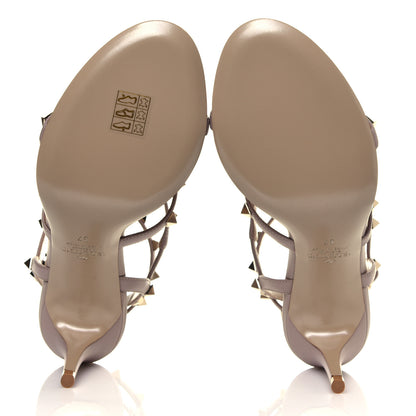 Valentino Garavani Calfskin Nappa Rockstud Gladiator 70mm Sandals 37 Poudre 6 of 6