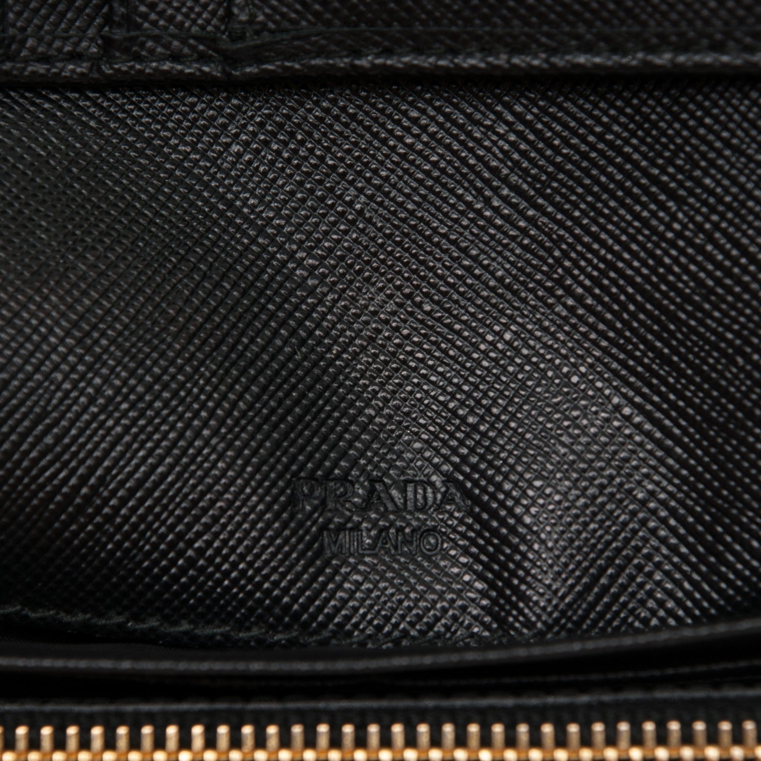 Prada Saffiano Metal Continental Flap Wallet Nero Black 6 of 7
