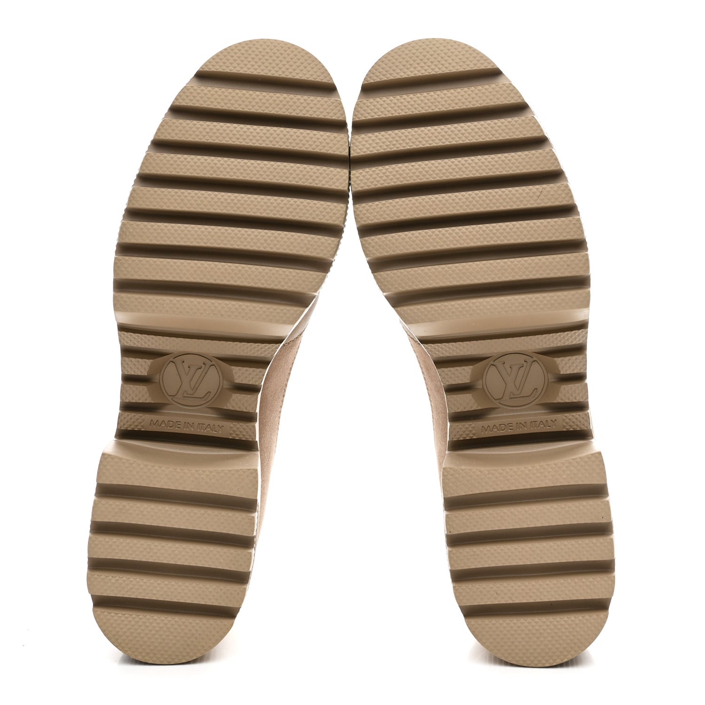 Suede Calfskin Laureate Platform Desert Boots 37 Beige