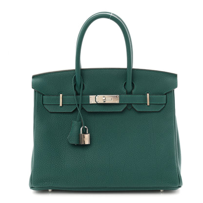 Hermes Togo Birkin 30 Malachite 1 of 11
