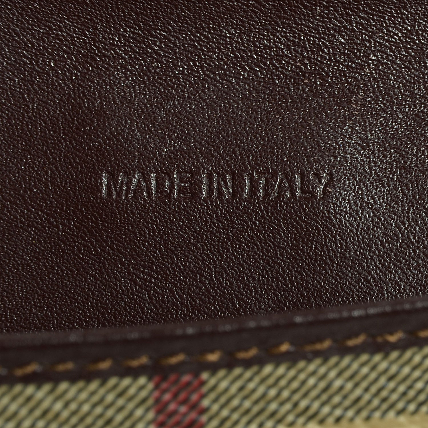 Burberry Haymarket Check Continental Wallet Brown 7 of 9