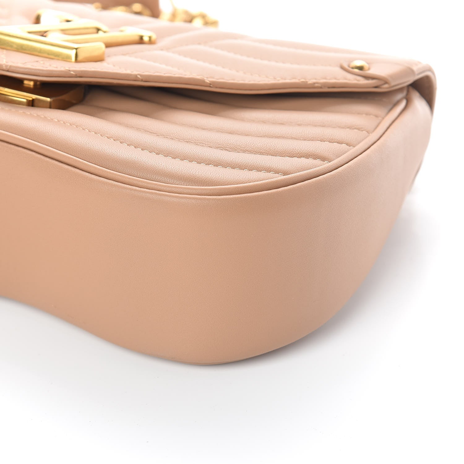 Louis Vuitton Calfskin New Wave Chain MM Noisette 9 of 10