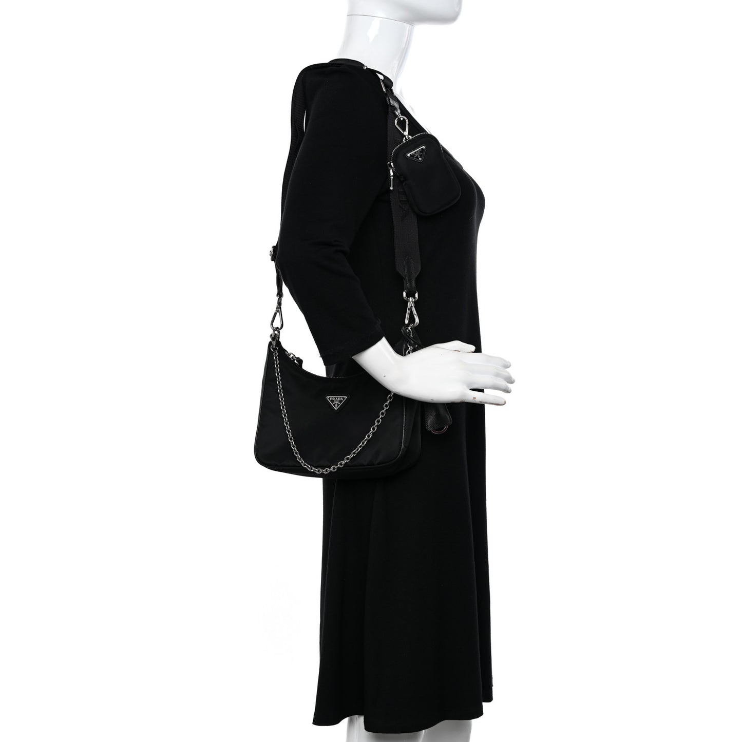 Nylon Re-Edition 2005 Shoulder Bag Black