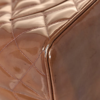 Chanel Patent Quilted Medallion Tote Dark Beige 8 of 22