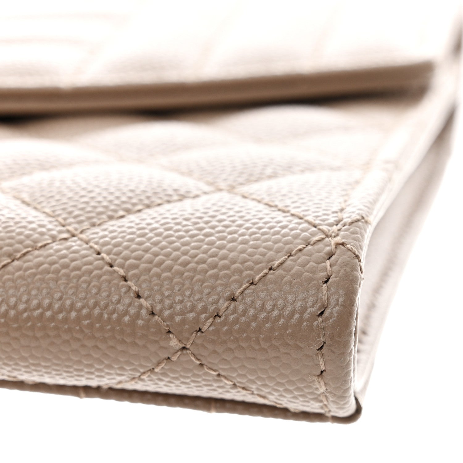 Saint Laurent Grain De Poudre Textured Mixed Matelasse Triquilt Monogram Clutch Dark Beige 10 of 10