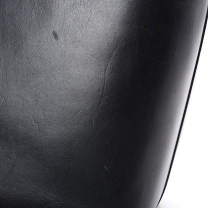 Mansur Gavriel Smooth Calfskin Large Shopping Tote Black Argento 14 of 22