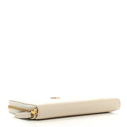 Gucci Dollar Calfskin GG Marmont Zip Around Wallet Mystic White 4 of 7