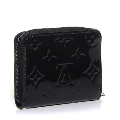 Louis Vuitton Vernis Zippy Coin Purse Wallet Noir Magnetique 3 of 7